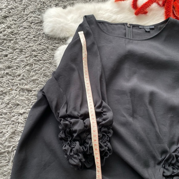 COS Black Ruched Modal Blouse - Picture 7 of 7